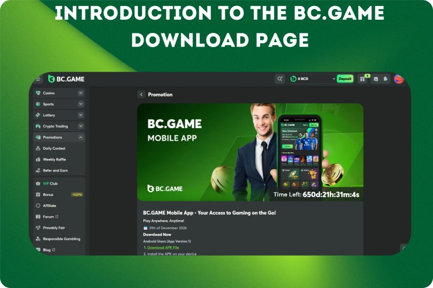 BC.Game Download Page